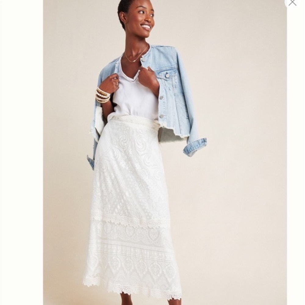 Anthropologie Farm Rio Stacie Maxi Skirt XS